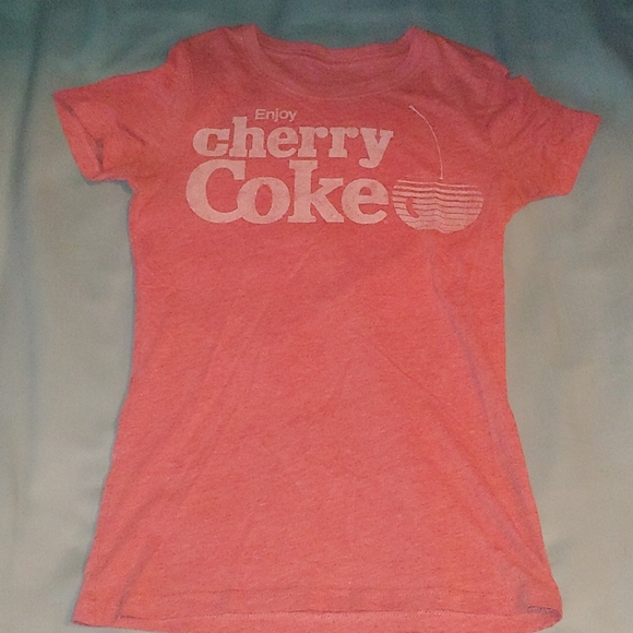 Mighty Fine Tops - Enjoy Cherry Coke Graphic Tee Shirt